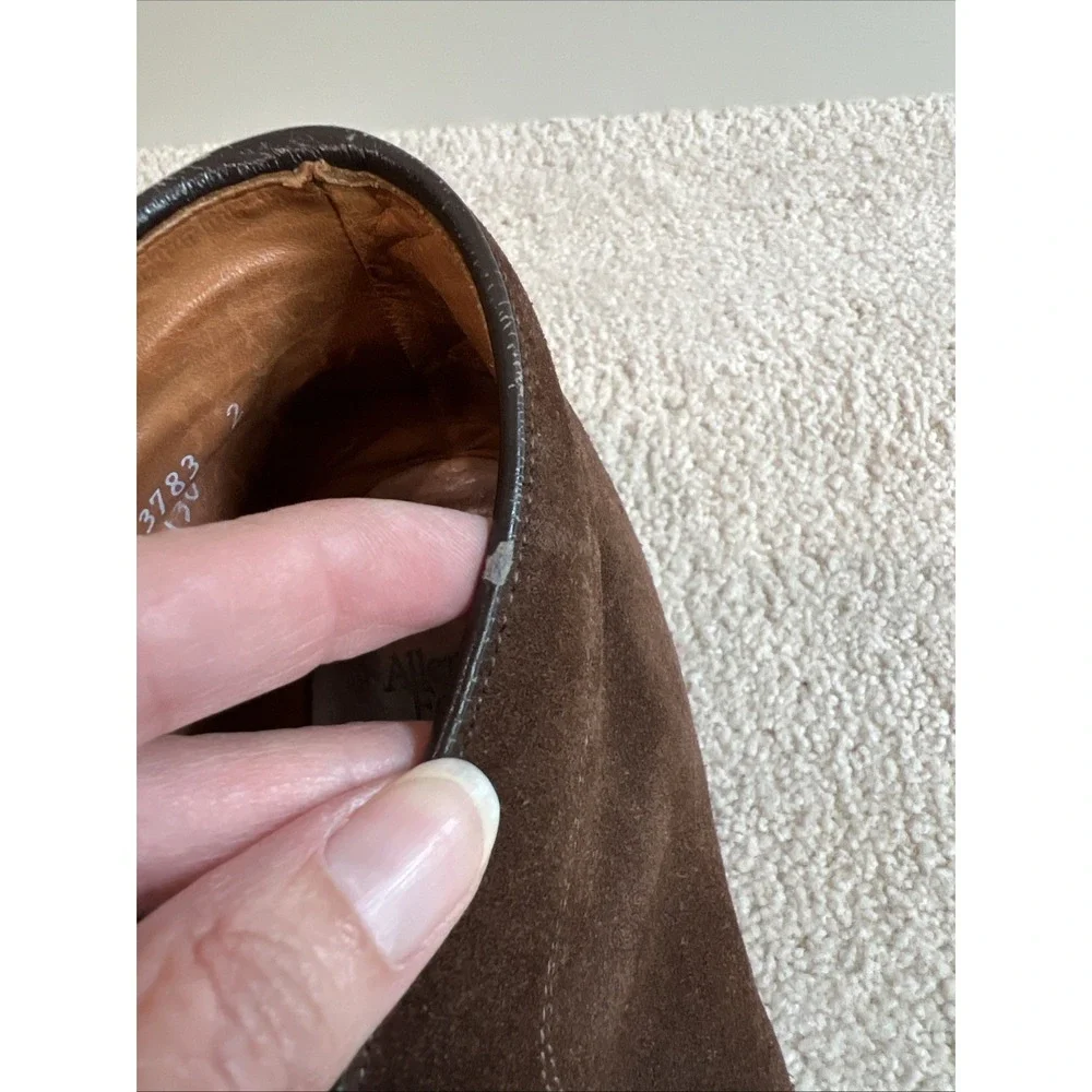 Allen Edmonds Dundee Suede Chukka Boot Men Size 9.5 D Brown USA Made Preppy